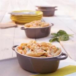 Set 4 Petits Plats à Four Individuels Gris-taupe En Céramique émaillée 350 Ml -Cuisine Boutique 059123 4 7 Set 4 petits plats a four individuels gris taupe en ceramique emaillee 350 ml Mathon