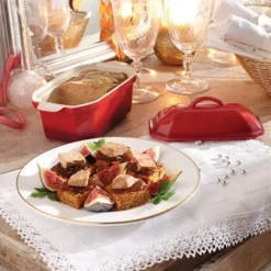 Terrine En Céramique émaillée 20,5 Cm Rouge -Cuisine Boutique 059124 3 4 Terrine en ceramique emaillee 20 5 cm rouge Mathon