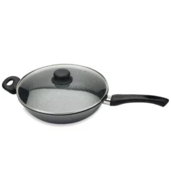 Wok Et Couvercle Revêtement Dur Comme La Pierre 28 Cm