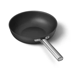 Smeg Wok Aluminium Antiadhésif 30 Cm Noir Mat -Cuisine Boutique 133005 3 4 Wok aluminium antiadhesif 30 cm noir mat Smeg