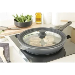 Couvercle En Verre Et Silicone Noir Multidiamètres 28, 30 Et 32 Cm -Cuisine Boutique 147001 2 1 Couvercle en verre et silicone noir multidiametres 28 30 et 32 cm Mathon