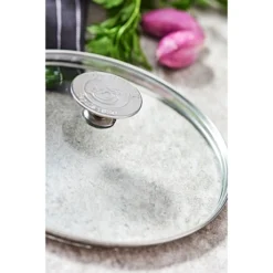 De Buyer Couvercle En Verre Cerclé Inox 16 Cm -Cuisine Boutique 147015 2 2 Couvercle en verre cercle inox 16 cm De Buyer