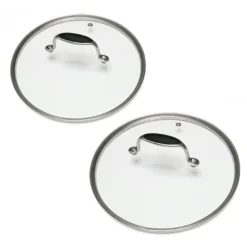 Lot De 2 Couvercles En Verre Excell'Inox 24 Et 28 Cm