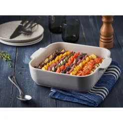 Peugeot Plat Four Carré Céramique écru 28 Cm -Cuisine Boutique 201183 2 2 Plat four carre ceramique ecru 28 cm Peugeot