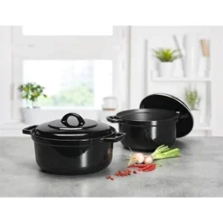 Produits populaires -Cuisine Boutique 213258 4 3 Cocotte bistrot noir 2 a 4 personnes 20 cm Invicta
