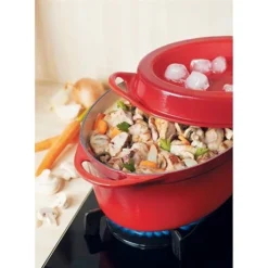 Le Creuset Cocotte Fonte Ovale Doufeu 32 Cm 7,2 L Cerise -Cuisine Boutique 21385 2 3 Cocotte fonte ovale Doufeu 32 cm 7 2 L cerise Le Creuset