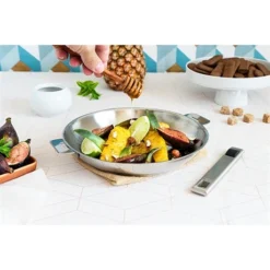 Poêle Inox Strate 24 Cm -Cuisine Boutique 271141 3 4 Poele inox Strate 24 cm Cristel