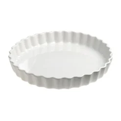 Tourtière Porcelaine Ronde 30 Cm Grands Classiques Blanc