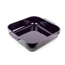 Peugeot Plat à Four Carré En Céramique Appolia Aubergine 36 Cm