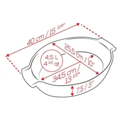 Produits populaires -Cuisine Boutique 301334 1 1 Plat a four ovale Appolia 40 cm rouge Peugeot