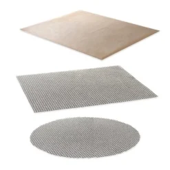 Lot 2 Grilles De Cuisson Anti-adhérentes + Feuille De Protection Pour Four