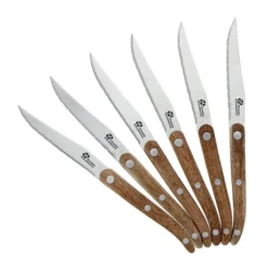6 Couteaux à Steak Antik En Bois D’acacia Et Coffret Bois -Cuisine Boutique 471051 2 1 6 couteaux a steak Antik en bois d acacia et coffret bois Pradel Excellence
