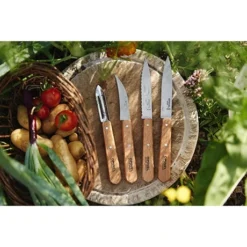 Opinel Coffret 4 Couteaux Essentiels Hêtre -Cuisine Boutique 471163 2 4 Coffret 4 couteaux Essentiels Hetre Opinel
