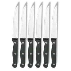 6 Couteaux à Steak Lame Lisse