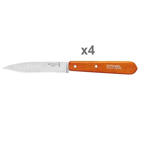 Opinel Set 4 Couteaux Office Lames Lisses Inox 10 Cm Coloris Mandarine 2 Opinel Set 4 Couteaux Office Lames Lisses Inox 10 Cm Coloris Mandarine – Image 2