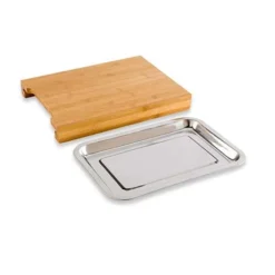 Planche à Découper Bambou 34 Cm Avec Bac Amovible Inox 7 Planche à Découper Bambou 34 Cm Avec Bac Amovible Inox -Cuisine Boutique 481016 2 4 Planche a decouper bambou 34 cm avec bac amovible inox Mathon