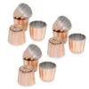 Patisse Lot 9 Moules à Canelés Bordelais Cuivre 5,5 Cm