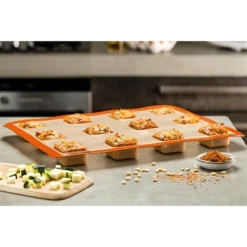 Plaque De 12 Empreintes Carrés -Cuisine Boutique 512222 3 2 Plaque de 12 empreintes carres Silpat