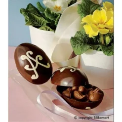 Silikomart Moule Demi-oeufs De Pâques En Silicone -Cuisine Boutique 51278 4 1 Moule demi oeufs de Paques en silicone Silikomart