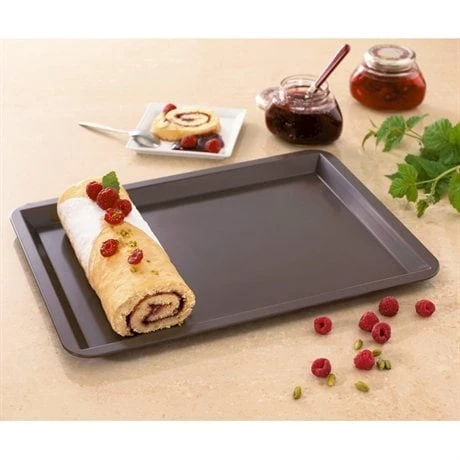 Plaque à Pâtisserie Acier Revêtu Anti-adhérent 40 Cm 1 Plaque à Pâtisserie Acier Revêtu Anti-adhérent 40 Cm