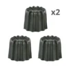 Patisse Lot De 6 Moules à Canelés En Aluminium Anti-adhésif 5,5 Cm