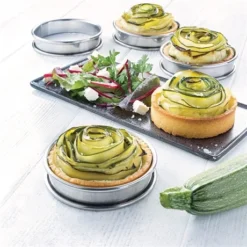 Set De 4 Cercles à Tartelette Inox 8 Cm -Cuisine Boutique 573000 3 6 Set de 4 cercles a tartelette inox 8 cm Mathon