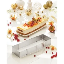 Cadre Extensible Rectangulaire En Inox 25,5 - 48,5 Cm -Cuisine Boutique 573041 3 3 Cadre extensible rectangulaire en inox 25 5 48 5 cm Mathon