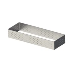 De Buyer Cercle à Tarte Rectangulaire Perforé 12 X 4 Cm