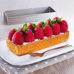 De Buyer Cercle à Tarte Rectangulaire Perforé 12 X 4 Cm -Cuisine Boutique 573116 2 1 Cercle a tarte rectangulaire perfore 12 x 4 cm De Buyer