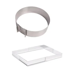 Lot Cercle Et Rectangle à Gâteau Extensibles