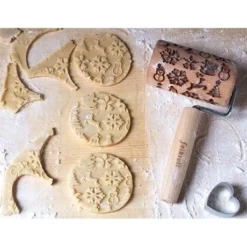 Patisse Mini Rouleau En Bois De Décoration Noël