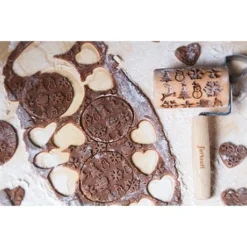 Patisse Mini Rouleau En Bois De Décoration Noël -Cuisine Boutique 580010 3 5 Mini rouleau en bois de decoration Noel Patisse