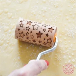 3 Mini Rouleaux Empreintes En Bois Interchangeables -Cuisine Boutique 580018 3 3 3 mini rouleaux empreintes en bois interchangeables Scrapcooking