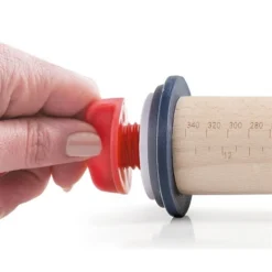 Rouleau à Pâtisserie En Hêtre Avec Anneaux -Cuisine Boutique 58108 2 4 Rouleau a patisserie en hetre avec anneaux Lacor