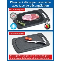 Planche à Découper Et Décongeler Réversible -Cuisine Boutique 653520 4 3 Planche a decouper et decongeler reversible Wenko by Maximex