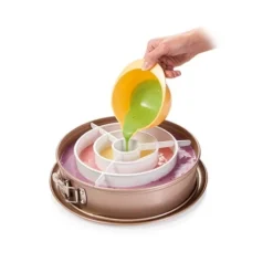 Cercle Séparateur Gâteaux Arc-en-ciel Et Damiers -Cuisine Boutique 673145 2 1 Cercle separateur gateaux arc en ciel et damiers