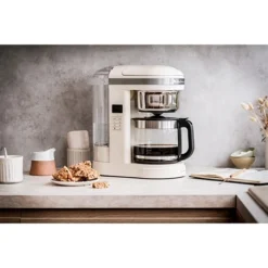 KitchenAid Machine à Café électrique Crème 1,7 L 1100 W 5KCM1209EAC -Cuisine Boutique 700031 4 1 Machine a cafe electrique creme 1 7 L 1100 W 5KCM1209EAC Kitchenaid