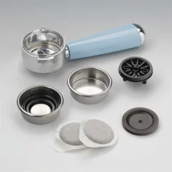 Ariete Machine à Café Expresso Vintage Celeste 0,9 L 1389 3 -Cuisine Boutique 700056 3 1 Machine a cafe Expresso Vintage Celeste 0 9 L 1389 3 Ariete