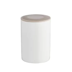 Lot De 8 Pots De Yaourt Céramique Avec Couvercle 125 Ml Blanc