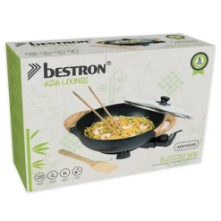 Bestron Wok électrique Avec Couvercle En Verre 1500 W -Cuisine Boutique 728059 3 1 Wok electrique avec couvercle en verre 1500 W Bestron