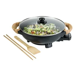 Bestron Wok électrique Avec Couvercle En Verre 1500 W -Cuisine Boutique 728059 4 1 Wok electrique avec couvercle en verre 1500 W Bestron