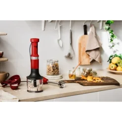 Mixeur Plongeant 5 Vitesses 180 W Rouge Empire Kitchenaid 5KHBV83EER 7 Mixeur Plongeant 5 Vitesses 180 W Rouge Empire Kitchenaid 5KHBV83EER -Cuisine Boutique 760130 3 2 Mixeur plongeant 5 vitesses 180 W rouge empire Kitchenaid 5KHBV83EER Kitchenaid