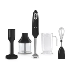 Smeg Mixeur Plongeant Avec Accessoires 700 W HBF22RDEU Noir