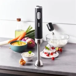 Mixeur électrique Plongeant Sans Fil Rechargeable 2 Vitesses 200 W -Cuisine Boutique 761116 3 1 Mixeur electrique plongeant sans fil rechargeable 2 vitesses 200 W Simeo