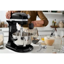 KitchenAid Robot Pâtissier Multifonction Avec Crémaillère Artisan Noir Onyx 500 W 5KSM7580XEOB -Cuisine Boutique 76122 4 8 Robot patissier multifonction avec cremaillere Artisan noir onyx 500 W 5KSM7580XEOB Kitchenaid