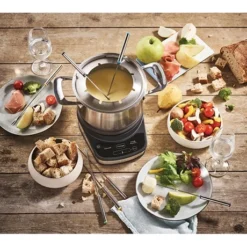 Fondue électrique Digitale Inox 1,2 L 8 Personnes 1200 W -Cuisine Boutique 780297 2 1 Fondue electrique digitale inox 1 2 L 8 personnes 1200 W Simeo
