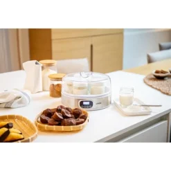 LIVOO Yaourtière Digitale 7 Pots 18 W DOP216 -Cuisine Boutique 784004 4 2 Yaourtiere digitale 7 pots 18 W DOP216 Livoo